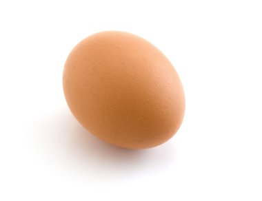 Egg isolated on the white background clipart