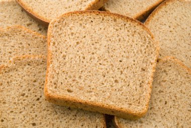 Slices of fresh russian bread clipart