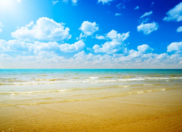 Άμμο και τον ωκεανό — Φωτογραφία Αρχείου