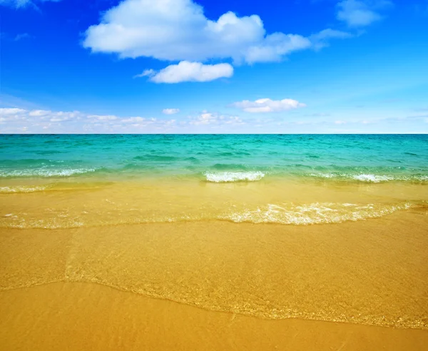 Kum Plaj Deniz — Stok fotoğraf