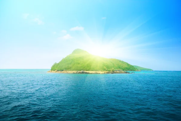 Tropische Insel Und Ozean — Stockfoto