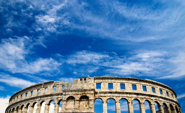 Roman Colosseum Pula Horvátország — Stock Fotó