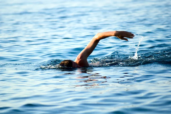 Nadador Agua Del Océano —  Fotos de Stock