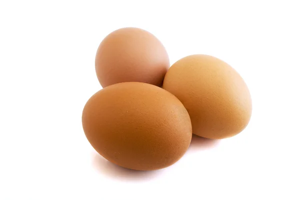 Huevos Aislados Fondo Blanco — Foto de Stock