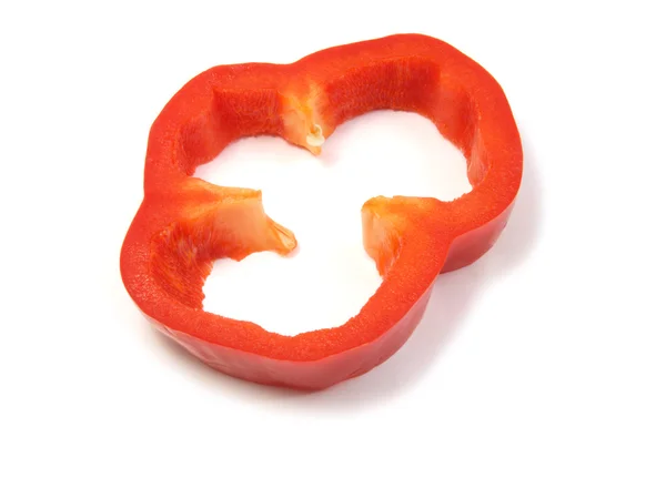 Slice of red pepper — Stock Photo, Image
