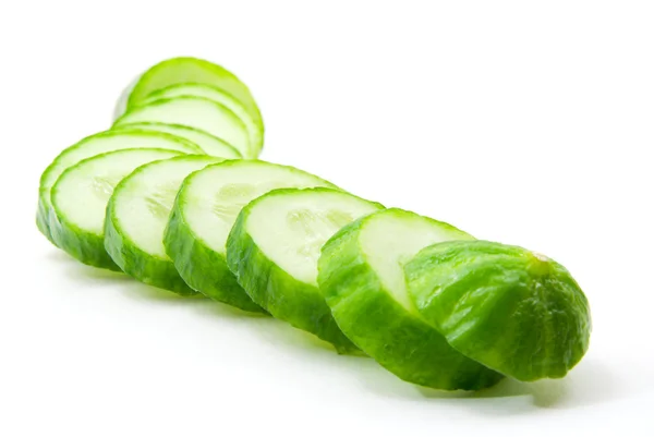 Fresh Cucumber Isolated White — Stock Photo, Image