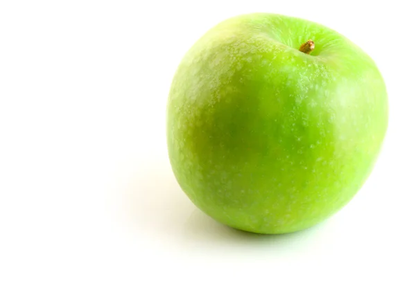 녹색 사과 흰색 절연 — 스톡 사진