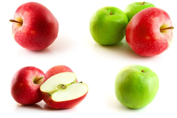 Page Apples Isolated White — Stock Photo, Image