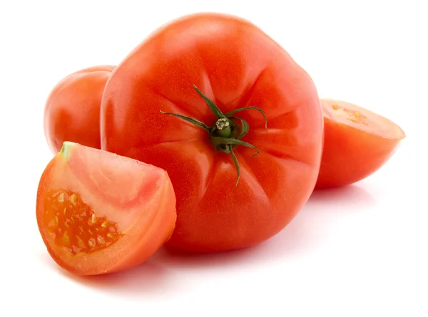 Ντομάτες Που Απομονώνονται Λευκό Φόντο — Φωτογραφία Αρχείου