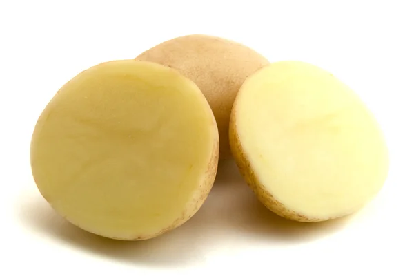 白の背景に分離されたジャガイモ — ストック写真
