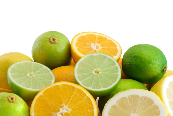 Citrusy Izolované Bílém Pozadí — Stock fotografie