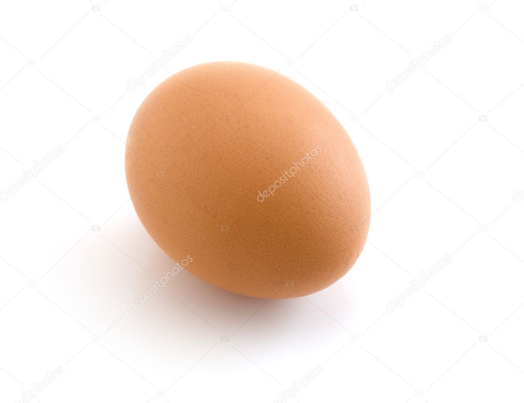 Egg isolated on the white background