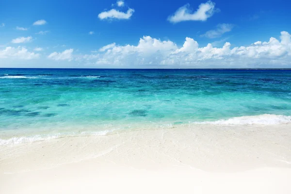 Άμμος Της Παραλίας Της Καραϊβικής Θάλασσας — Φωτογραφία Αρχείου