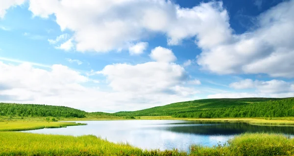 stock image Lake in north mountain