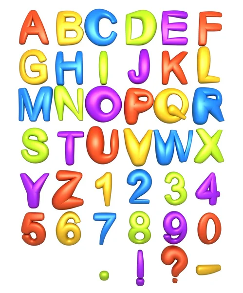Big Fat Color Alphabet — Stock Photo, Image