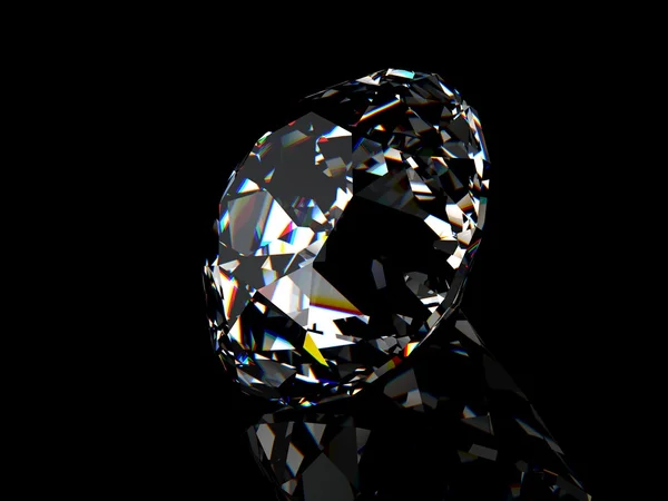 Diamant Luxe Sur Noir — Photo