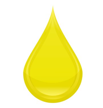 Yellow drop oil clipart