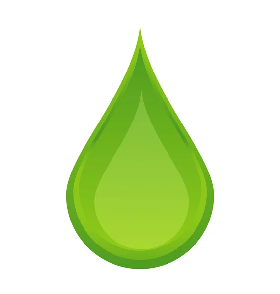 Green drop — Stock Vector