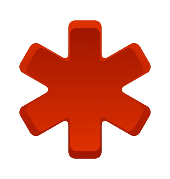 Symbole Médical Sur Fond Blanc — Image vectorielle