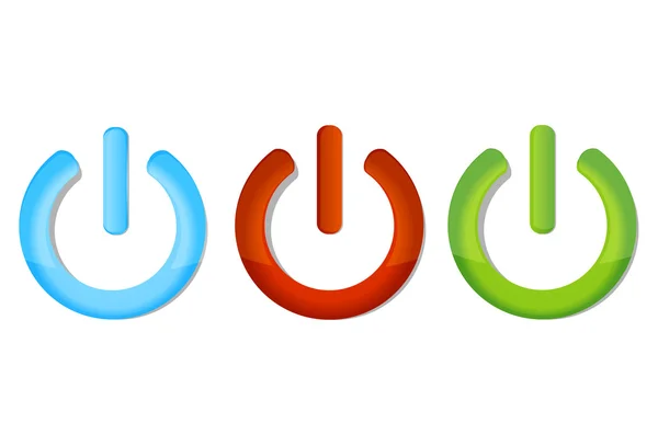Symbols Set Colored — Stock Vector