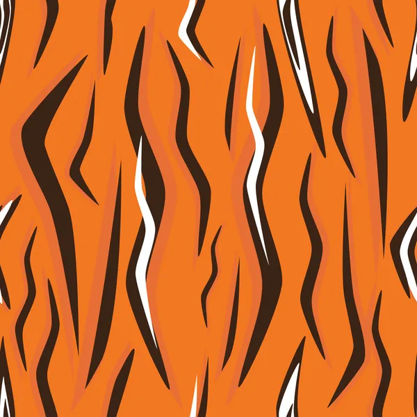 Peau Tigre Sans Couture Sans Couture — Image vectorielle