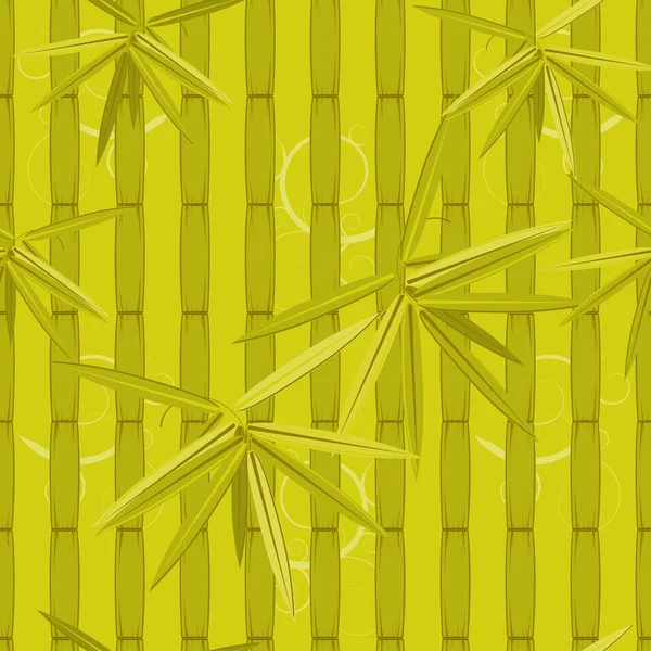 Motif Sans Couture Avec Bambou Vert — Image vectorielle