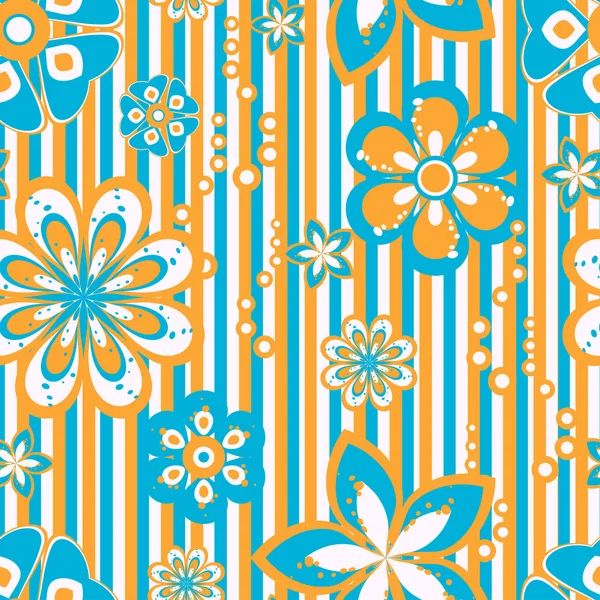 Flowers pattern seamless — Stock Vector