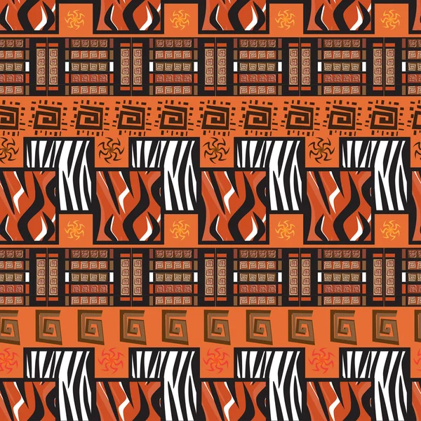 Afrika Stil Ornament Hintergrund — Stockvektor