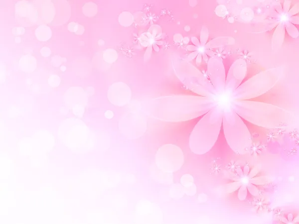 Abstract Pink Background Fractal Flowers — Stock Photo, Image