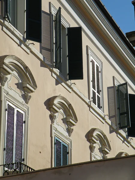 Yksityiskohtia Muinaisesta Palatsista Ternin Keskustassa Umbriassa Italiassa — kuvapankkivalokuva