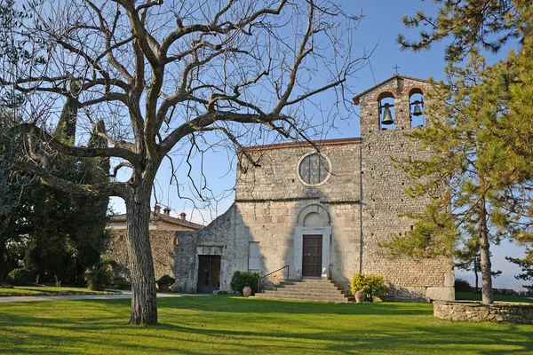 Romanesque Abbey San Gemini Umbria Italy Century Original Portal Now — Stock Photo, Image