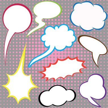 Dialog clouds. clipart