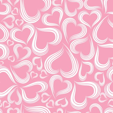 Excellent seamless valentine background. Vector illystration. clipart