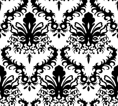 Damask background clipart