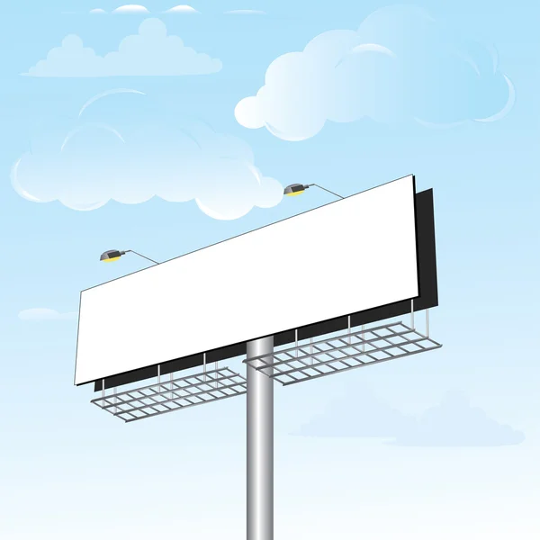 Billboard Ett Stort Utrymme Vektor Illustration — Stock vektor