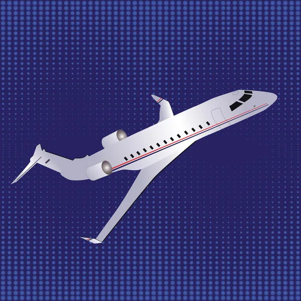 Template Airplane Vector Illustration — Stock Vector