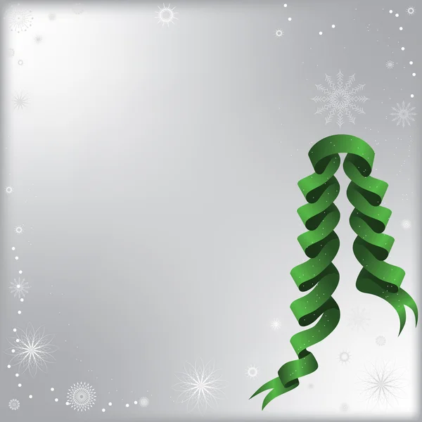 Fond Noël Vectoriel Avec Des Flocons Neige Blancs Place Pour — Image vectorielle