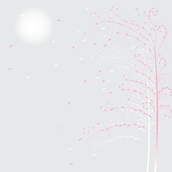 Hintergrund mit Bäumen — Stockvektor