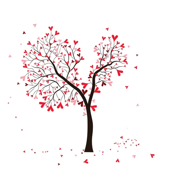 Alla hjärtans träd — Stock vektor