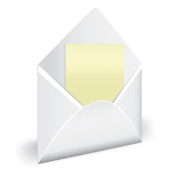 Beveiligde envelop openen met letter — Stockvector