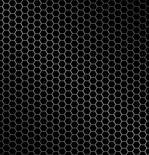 Hexagone fond métallique — Image vectorielle