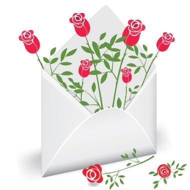 Flower mail clipart