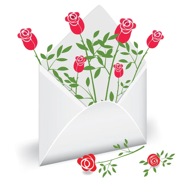Blomma mail — Stock vektor