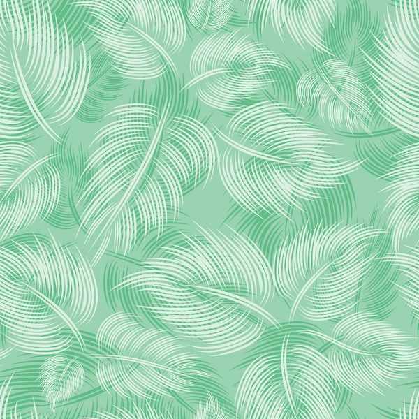녹색 잎과 완벽 한 패턴 — 스톡 벡터