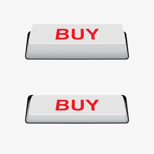 Shopping buy button — Stock Vector