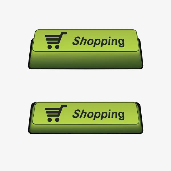 Shopping knappen — Stock vektor