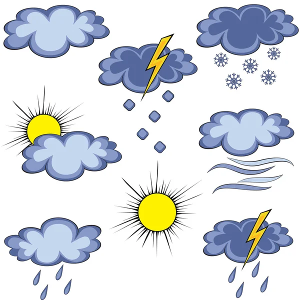 Graffito weather icon — Stock Vector