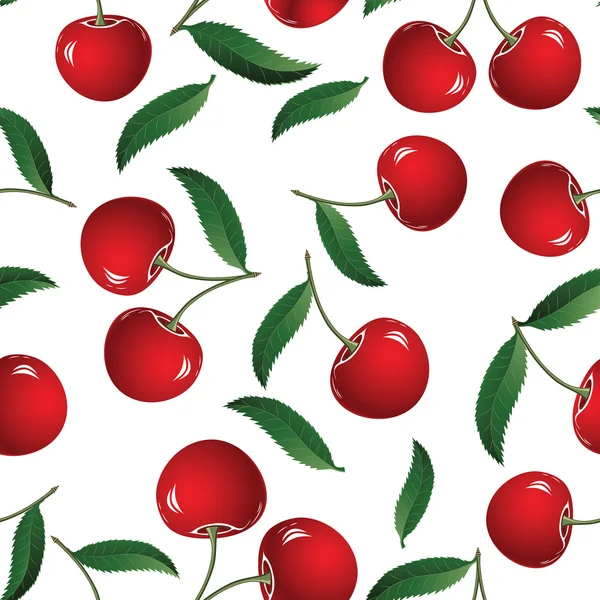 Red cherry — Stock Vector