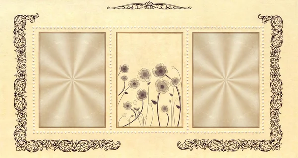 Stock image Flower vintage decorative paper