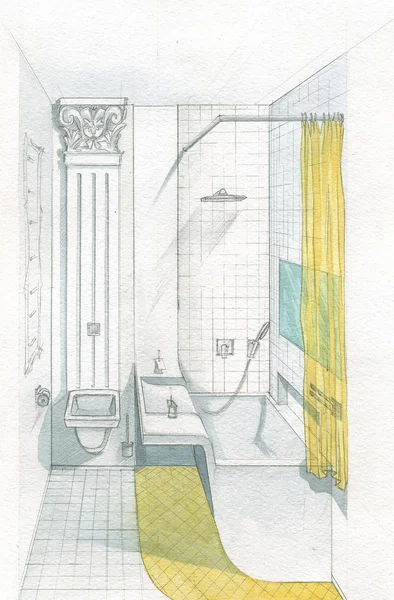 Fürdőszoba interior — Stock Fotó